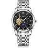 RORIOS Orologio Meccanico Automatico da Polso - Moda Lancette Luminoso Tourbillon Impermeabile per Uomo