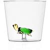 Ichendorf Milano Tumbler Tartaruga Verde | Collezione Animal Farm | 35 cl | Vetro Borosilicato | Fatto a Mano