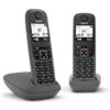 Gigaset As490 Duo Nero Telefono Cordless Doppio Vivavoce