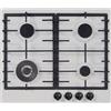 Plados Piano Cottura 4 Fuochi a gas da Incasso Larghezza 60 cm Materiale MicroUltragranit colore Black Matt - SLIM60 UG70