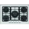 Silverline Piano Cottura 5 Fuochi a Gas da Incasso (1 Bruciatore Wok) Larghezza 75 cm Griglie in Ghisa Piano in Vetro colore Bianco - CS5405W01