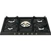 Smeg Piano Cottura 5 Fuochi a Gas Larghezza 70 cm colore Nero - SR775AO