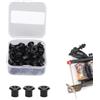 Fyearfly Occhielli per Aghi per Tatuaggio Forniture di Silicone 50 Pezzi, Occhielli Per Aghi Per Tatuaggi, Assorbimento degli Urti, Capezzoli Per Macchinetta Per Tatuaggi in Silicone Morbido Professionale