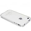 REY Cover in Gel TPU Trasparente per iPhone 4-4S, Ultra Sottile 0,33 mm, Morbido Flessibile, Custodia Silicone