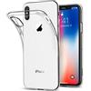REY Cover in Gel TPU Trasparente per iPhone X - iPhone XS, Ultra Sottile 0,33 mm, Morbido Flessibile, Custodia Silicone