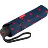 Reisenthel ombrello reisenthel pocket classic mixed dots red - Ombrello compatto da tasca realizzato con bottiglie in PET riciclate - Con manico ergonomico