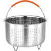 Skingwa Cestino per cottura a vapore per Instant Pot, inserto per vaporiera in acciaio inossidabile per pentole (6 litri)