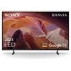 Sony TV Televisioni 4K SMART 43X80L Processore X1 HDR X-Reality PRO - HDR10, HLG