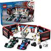 Lego 60444 Garage con monoposto Mercedes-AMG e Alpine