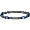 Maserati Bracciale Uomo, Collezione JEWELS, in Acciaio, ceramica, blu e PVD Gun - JM221ATZ01