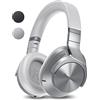 Technics EAH-A800E-S Cuffie Wireless, Auricolari Bluetooth Multipoint Over Ear, con Cancellazione Rumore e Microfono, 50 ore di Riproduzione, Argento