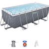 Bestway Set piscina da 412x201x122 cm effetto marmo