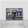 VALENTINO ROSSI YAMAHA Autografo ARTWORK CORNICE COLLEZIONE MOTO GP MOTORI RACE