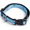 Record Collare nylon ossicini azzurro cm 2,5x40