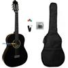 Chitarra Classica 3/4 Nera con custodia Corde Plettri Tracolla - OFFERTA