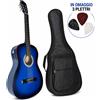 smt+ff Chitarra Classica Elettrificata 4/4 Cutaway EQ + 3 Plettri + Custodia + Setup