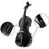 Violino Nero 4/4 Acustico ed Elettrico Custodia Accessori Spedizione da ITALIA