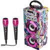 Party town Trendix - Karaoke Per Bambini Party Edition | Microfono Con Cassa Bluetooth, Rad