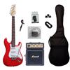 strumentimusicalitop Chitarra Elettrica Strato caster Rossa e Marshall MS-2 Amplificatore Kit