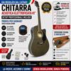 Strumentimusicalitop Chitarra Acustica Elettrificata Amplificata Cutaway Grey Transparent Satin - SMT