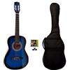 Strumentimusicalitop Chitarra Classica 1/2 BLU con Custodia Corde e Plettri - Top OFFERTA