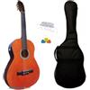 Chitarra Classica 4/4 Elettrificata+Accordatore integrato Amplificata+Accessori