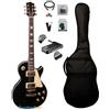Kit CHITARRA ELETTRICA Les Paul Custom NERA- Legno Massello - TOP OFFERTA