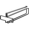 YAMAZAKI 2463 TOWER UnderShelf Wine Glass Hanger, black, Steel, 11 x 26 x 7 cm