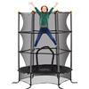 DecHome Tappeto Elastico per Bambini con Rete di Sicurezza 3-10 Anni Nero BKJ71M DecHome