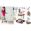 StrMy Toys gioco aspirapolvere set giocattolo pulizie per bambini con scopa straccio secchi