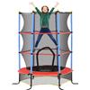 DecHome Tappeto Elastico per Bambini con Rete di Sicurezza 3-10 Anni Blu BUJ73O DecHome
