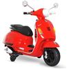 DecHome Moto Elettrica per Bambini 3-6 Anni Design Vespa 6V Rosso RDA626F Dechome