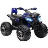 DecHome Quad Elettrico per Bambini 3-5 Anni 12V con Fari e Pedale Blu BUA714F Dechome