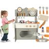StrMy Toys CUCINA IN LEGNO GIOCATTOLO CUCINA per bambini con pentole accessori retro