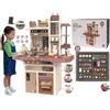 StrMy Toys CUCINA GIOCATTOLO BAMBINI GRANDE acqua luci suoni vapore 65 accessori h.94 cm