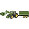 Bruder Trattore John Deere 7R con Caricatrice e Rimorchio Veicolo 1:16 3+ Bruder