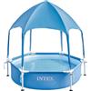 Intex Piscina Rotonda con Tettoia Parasole 183cm Azzurro 28209 Canopy MetalFrame Intex