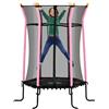 DecHome Tappeto Elastico Bambini Ingresso a Cerniera ø163.5x190 cm Rosa 2PKJ748 DecHome