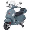 Globo Moto Elettrica Bambini 12V Vespa Gts Super Sport Rotelle 3+ Grigio 39988 Globo
