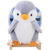 DecHome Cavallo a Dondolo a forma di Pinguino in Peluche Età 18 Mesi 96A521F Dechome