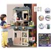 StrMy Toys Cucina Giocattolo GRANDE per bambini Suoni Luci Vapore Acqua e Accessori Inclusi