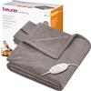 Beurer HD 75 Cosy Coperta Elettrica con Dispositivo di Termoregolazione Elettronico, 6 livelli di temperatura e spegnimento automatico dopo 3h, colore Taupe