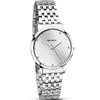 Sekonda Orologio analogico da donna al quarzo con cassa color argento, bracciale in acciaio inossidabile argentato, quadrante argentato e pietra solare incastonata 2444, braccialetto