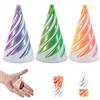 DAYIsjz 3D Giocattolo Fidget Cono A Spirale 3 Pezzi Spiral Cone Sculpture Antistress Passa Attraverso Piramide Giocattolo Fidget Mini Piramide A Spirale Giocattoli Per Casa Ufficio Desk Souvenir Gift