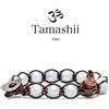 Tamashii Bracciale Tamashii a un giro da 8mm in acquamarina BHS900-255