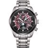 Citizen Orologio Citizen BY1018-80X radiocontrollato fasi luna bordeaux