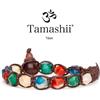 Tamashii Bracciale Tamashii BHS911-229 agata striata mix color diamond cut