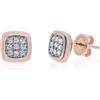 Unoaerre Orecchini Unoaerre in argento rosé con pavé di zirconi 6175
