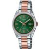 Casio Collection Orologio Casio LTP-1302PRG-3AVEF bicolore quadrante verde