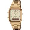 Casio vintage AQ-230GA-9DMQYES GMT dorato giallo